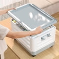 thumbnail image 4 of EGNMCR Home Decor, Room Decor, Wall Decor Living Room Storage Box With Wheels Foldable Trolley Book Box Toy Classroom Storage Box Clothes Home Storage Box P lastic storage b ox, 4 of 6
