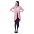 thumbnail image 2 of Moomaya Womens Full Sleeve Hi-Lo Shrug Rounded Hem Long Cotton Summer Cardigan, 2 of 7