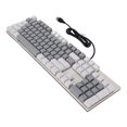 thumbnail image 2 of Clavier Mécanique à 104 Touches avec Interrupteur Bleu, RGB Rétroéclairé, USB Câblé, Clavier de Jeu pour Win7/ Win8/ Win10, 2 of 8