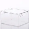 thumbnail image 1 of Reptile Habitat Terrarium Breeding Box Transparent Acrylic Leak-proof Cage Spider Lizard Scorpion Habitat Insect Feeding Box, 1 of 5