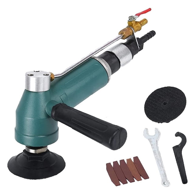 4 Inch Pneumatic Air Wet Polisher Grinder Water Mill 10000 Rpm Air-Powered Sander Tool For Marble Quartz Granite Stone Polishing ,Widely Use