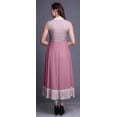 thumbnail image 4 of Bimba Robe Anarkali Ikat Rose Pâle2 pour Femmes Kurti Imprimé Ethnique Indien Longue Kurta Robe de Soirée Petite, 4 of 6
