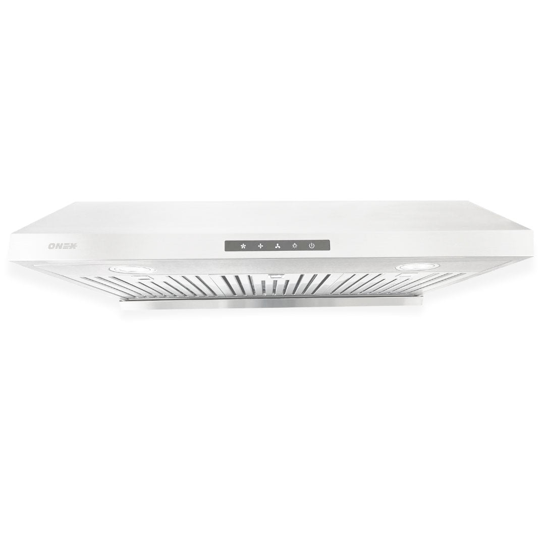 Hotte de cuisine sous cabinet Ductée ONEX® OHF60D-WH 30” en blanc