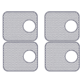 thumbnail image 1 of Silicone Sink Mat, 4 Pack Sink Protectors for Kitchen Sink with Rear Drain, Folding Non-Slip Heat Sink Mat, 1 of 7
