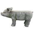 thumbnail image 3 of Angelo Décor 30-inch Length Pig Garden Bench, 3 of 5