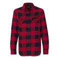 thumbnail image 1 of Chemise en Flanelle à Manches Longues Teinte en Fil pour Femmes, 3TG, Rouge/noir Buffalo, 1 of 2