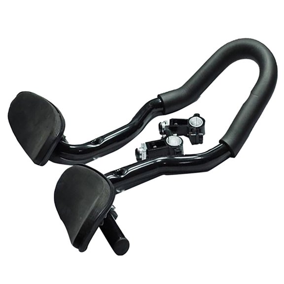 Shisuyan Guidon Aéro pour Vélo de Montagne, Cyclisme, VTT, Alliage d'Aluminium, Guidon Aéro, Barre de Repos (Barre de Repos Intégrée)
