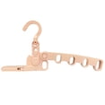thumbnail image 1 of Folding 5-hole Clothes Drying Rack 360° Rotary Hook Portable Travel Hanger, A5L2, 1 of 8