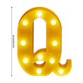 thumbnail image 3 of TopLLC Christmas Decor LED Letter Lights Sign Light Up For Home Party Wedding Decoration Light Up Letters Alphabet Letter Sign Battery Powered For Christmas Birthday Party Decoration warning light, 3 of 5