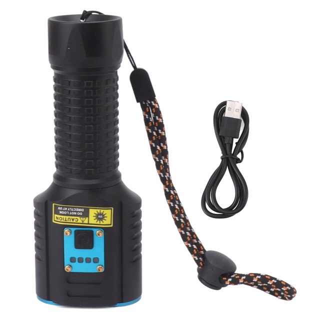 Lampe de Poche, Lampe de Poche Ultraviolette Blanche Forte et Stable pour Minéraux