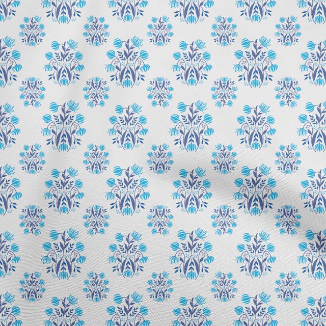 oneOone Viscose Chiffon Sky Blue Fabric Block Sewing Craft Projects Fabric Prints By Yard 42 Inch Wide-DZ