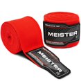 thumbnail image 1 of Meister Adult 180" Semi-Elastic Hand Wraps for MMA & Boxing (Pair) - Red, 1 of 3