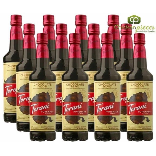 Torani Puremade Chocolate Milano Flavoring Syrup 750 mL/25.36 oz Plastic Bottle