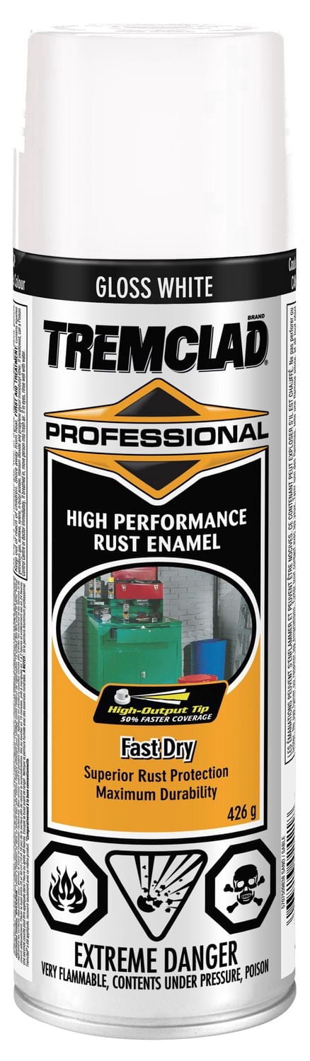 Peinture en aérosol Tremclad, protection antirouille, blanc, 340 g