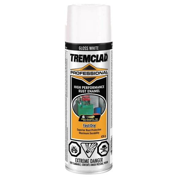 Tremclad Spray Paint, Rust Protection, White, 340 g Aerosol