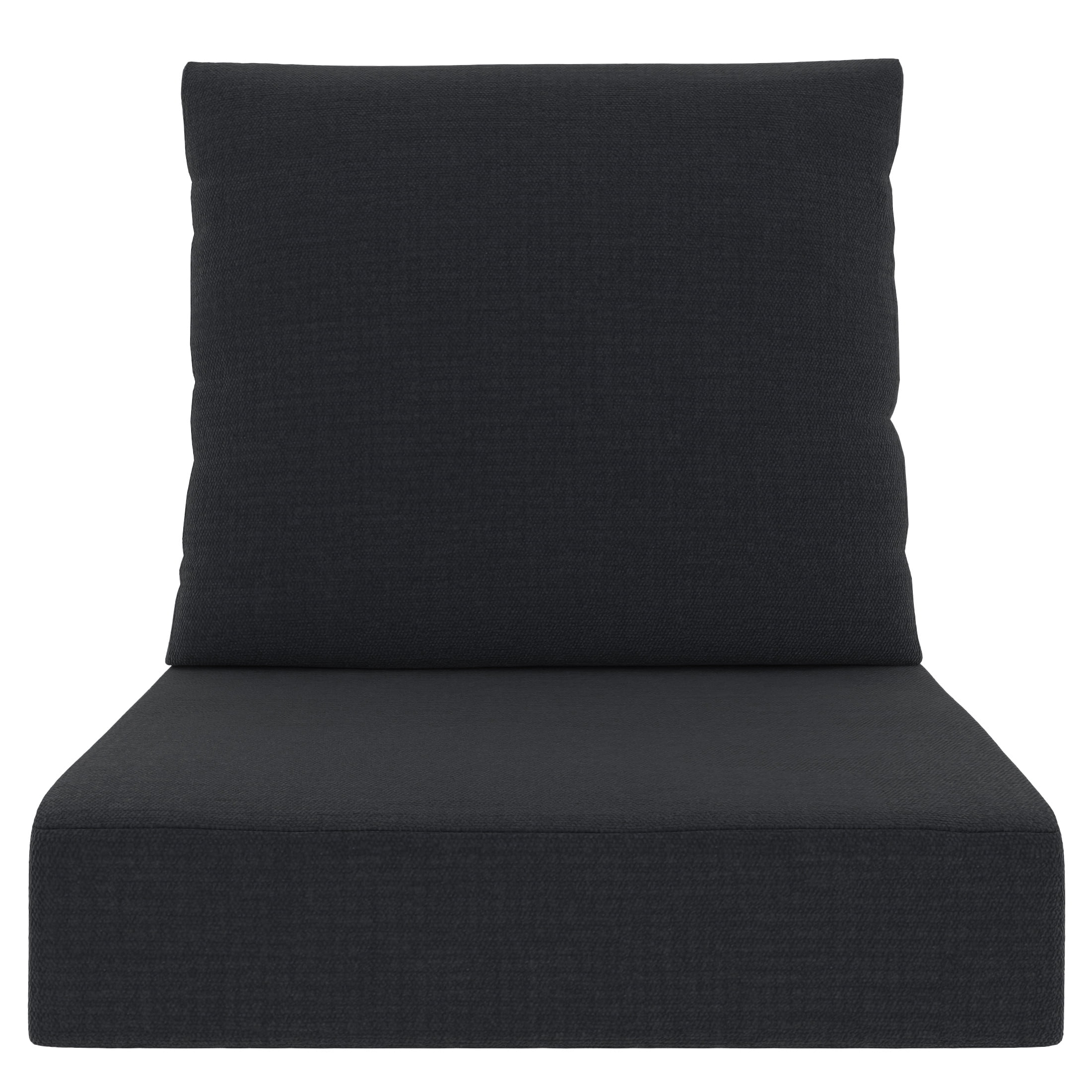 Ensemble de coussins de siège profond extérieur de qualité supérieure bleu marine 61 nbsp;cm x 61 nbsp;cm Better Homes & Gardens avec housse amovible, résistant aux intempéries et aux taches