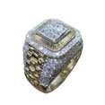 thumbnail image 3 of Bague de Luxe pour Hommes Incrustée de Strass Bague de Doigt Hip Hop Mariage Fiançailles Cadeau, 3 of 5