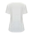 thumbnail image 4 of Pisexur Hauts d'Allaitement pour Femmes, Vêtements de Maternité Décontractés à Rayures Patchwork Col Rond Manches Courtes Double Couche T-Shirt de Grossesse avec Poche, 4 of 4
