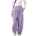 thumbnail image 1 of Cameland Children Girls Jogging Sweatpants Long Training Casual Pants Sports Trousers, 1 of 5