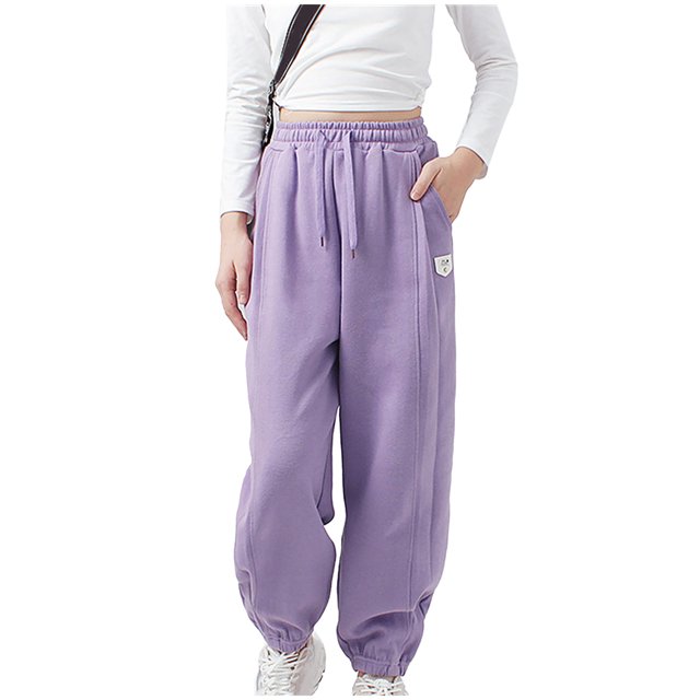Cameland Children Girls Jogging Sweatpants Long Training Casual Pants Sports Trousers