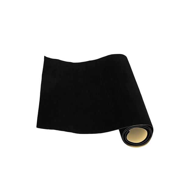 fastboy Back Self Adhesive Sheet Felt Velvet Velour Fabric Craft Sticker Black