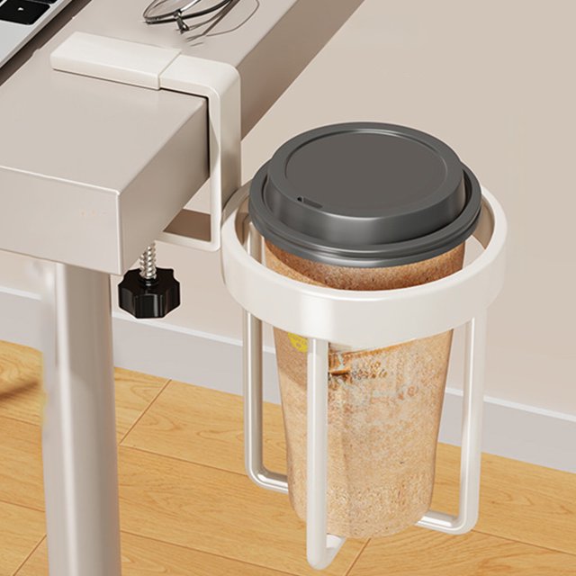 Desk Cup Holder Cup Holder for Desk Desk Cup Holder Clamp Desk Side Fixed Cup Holders Desk Coffee Holders Hanging Cup Holders Rack Dormitory Upper Bunk Cup Holders