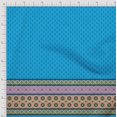 thumbnail image 3 of Soimoi Tissu Viscose Georgette Tourbillon, Feuilles & Panneau Floral Tissu au Mètre 42 Pouces de Large, 3 of 3