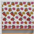 thumbnail image 2 of oneOone Tissu Georgette Viscose à Rayures et Panneaux Floraux, Largeur 42 Pouces, 2 of 3
