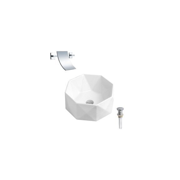 DROP Bath and Kitchen DR091227 Bathroom Vessel Sink Set