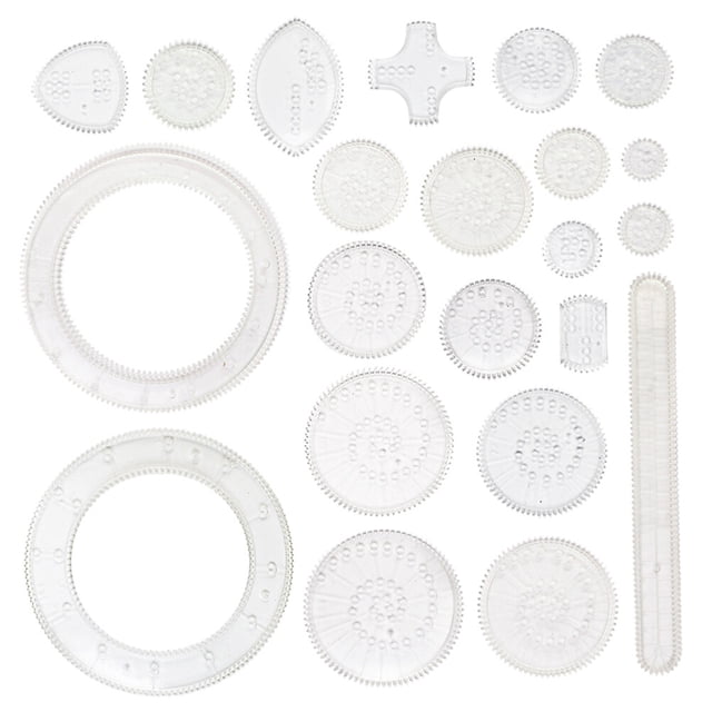 1 Ensemble 22 Pcs Kit de Dessin Multifonction Outils de Dessin Créatifs (Transparent)