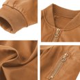 thumbnail image 4 of Veste Matelassée à Manches Longues pour Juniors Gold pour Femmes, Mince, Unie, Automne Hiver, à Fermeture Éclair, 2025, Vêtements, Mode, Coupe Régulière, Concert Country, TP, 4 of 5