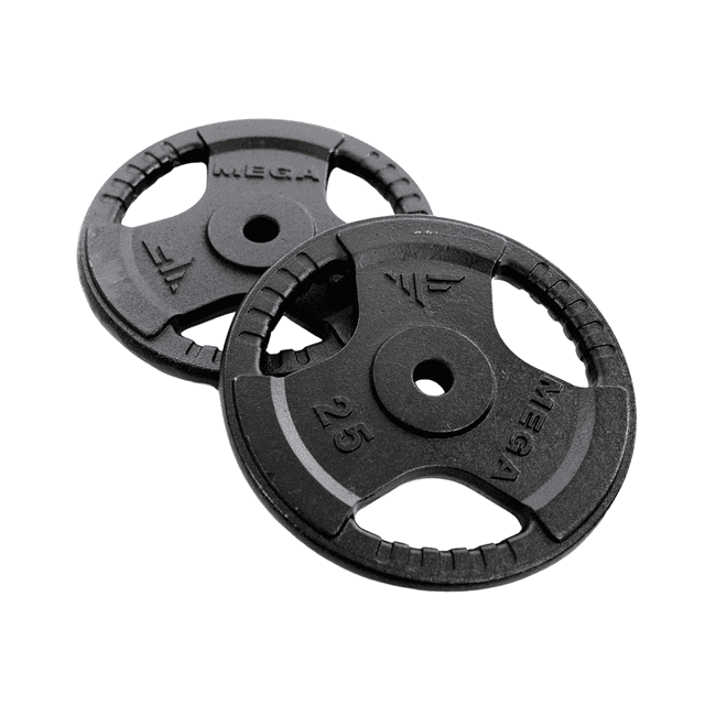 Mega Fitness 25 lb 1 Inch Standard Steel Weight Plate Barbell Training