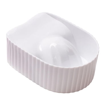 HILABEE Hand Soaking Bowl Soak Off Finger Bowl Manicure SPA Tool Manicure Bowl for Salon White