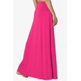 thumbnail image 4 of TheMogan Jupe Longue Maxi Décontractée en Jersey Drapé Taille Pliable pour Femmes, P-3X, 4 of 7