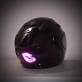 thumbnail image 4 of ORUYROP High Intensity Reflective Vinyl Death Kiss Skull Crossbones Lips Decal Bumper Sticker-Cars, Motorcycles, Helmets, Wind Screens, laptops (18 inches Wide, Special Edition Purple), 4 of 6