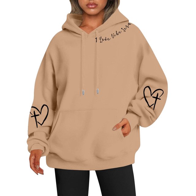 Chandail à Capuchon Imprimé Réversible pour Femmes avec Poches, Manches Longues, Chandail Décontracté, Chandail à Capuchon 100 pour Cent Polyester, Chandail à Capuchon pour Femmes, Vêtements d'Automne, Ados, Petit, Chandail pour Femmes, Chandails à Capuchon pour Femmes avec Fermeture Éclair