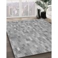 thumbnail image 3 of Ahgly Company Tapis d'Intérieur Lavable en Machine Carré Gris Platine, 5 Pieds Carré, 3 of 7