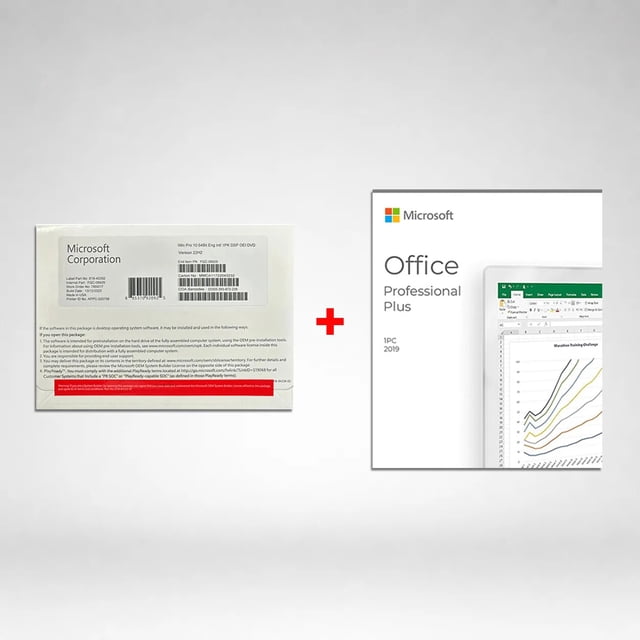Microsoft Windows 11 PRO (DVD) and Office 2019 Pro Plus (DVD)