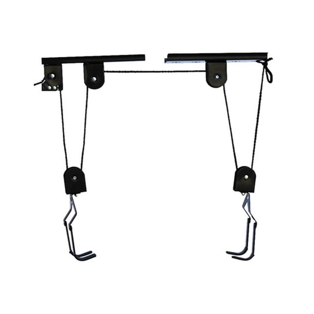 relayinert Mountain Bike Hoist Lift Pulley System Garage Screw Mounted Canoe Ceiling Hangers Display Holder Hanging Hooks
