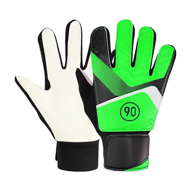 Gants de Gardien de But de Football pour Enfants avec Rembourrage en Caoutchouc, Protection Anti-Wallop pour Jeunes Joueurs, Dragonne Ajustable, Matériau en Tissu Confortable pour l'Entraînement et les Matchs