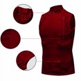 thumbnail image 5 of Gilet Ajusté de Sport Décontracté de Mode pour Homme, Uni, 5 of 5