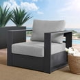thumbnail image 1 of Modway Tahoe Outdoor Patio Powder-Coated Aluminum Armchair in Gray Gray, 1 of 8