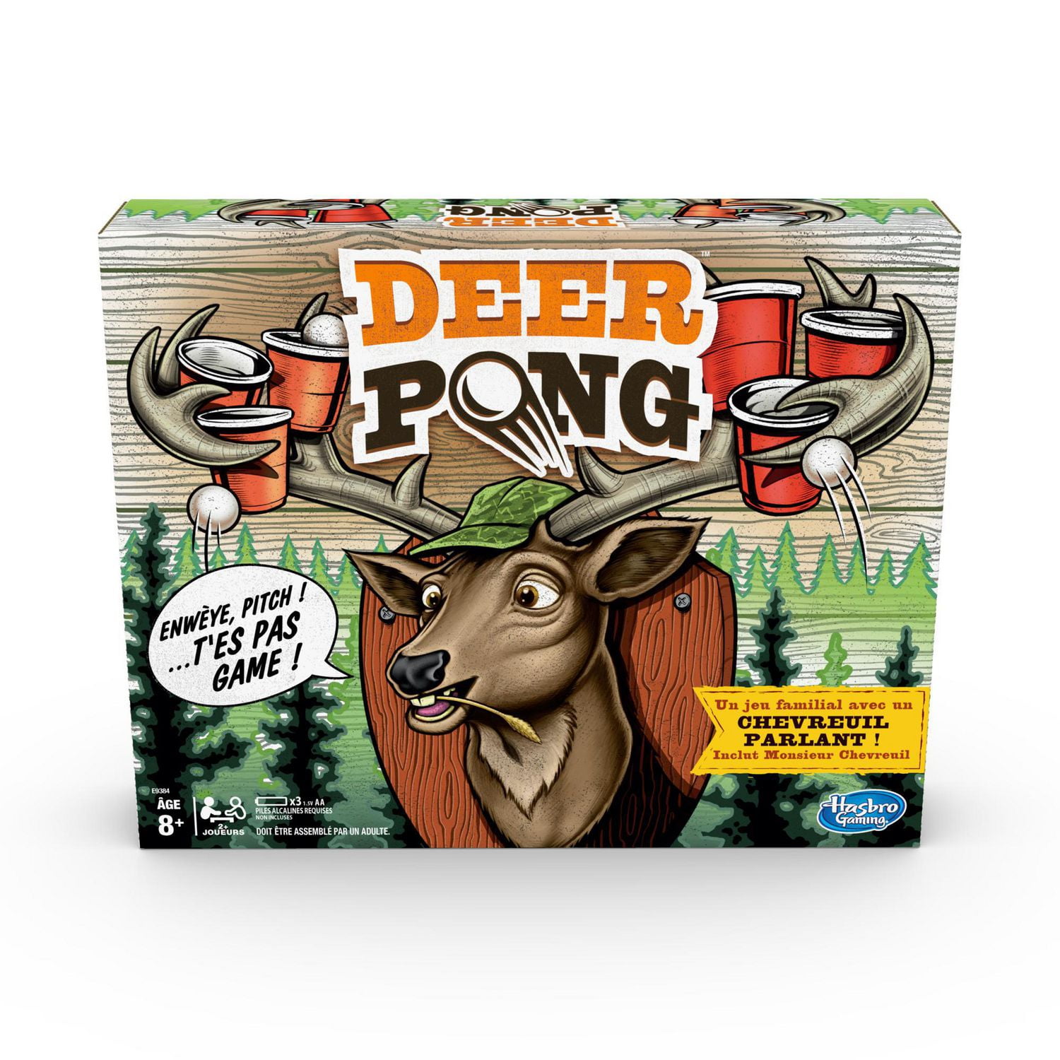 Deer Pong Game, Features Talking Deer Head and Music (French Only)