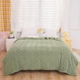 thumbnail image 2 of Crochet Throw Blankets Lightweight Plush Soft Ice Blanket Breathable Temperature Controlled Air Conditioning Blanket In Summer Suitable for Constant Temperature Blanket In Air Conditioned Room, 2 of 9