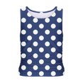 thumbnail image 2 of Plebaso Débardeurs d'Été pour Femmes Slim Imprimé Sans Manches Col Rond Tee-Shirts Froncés Blouses Décontractées pour Femmes, 2 of 4