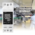 thumbnail image 4 of TFixol WiFi-Enabled Smart Circuit Breaker with LCD Display - Remote Monitoring of Voltage, Current, Power, Energy, Frequency & Power Factor - DIN Rail Mount - 85-265V 63A - Mobile App Control (1036-W, 4 of 6