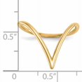 thumbnail image 4 of Bague en Or Jaune 14K en Forme de Chevron, 4 of 4