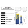 thumbnail image 3 of Kit de Réparation pour Matelas Pneumatique, Kit de Réparation Gonflable Robuste pour Matelas Pneumatique, Maison à Rebond, Jouets Gonflables, Bateau en PVC, Tente, Anneau de Natation, Colle de Réparation de Piscine en TPU Résistante aux UV et Imperméable, Robuste, 3 of 9