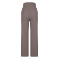 thumbnail image 4 of LSLJS Women's Solid Color Fashionable and Comfortable Wide Leg Straight Yoga Pants Gym Pants, 4 of 5