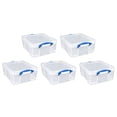 thumbnail image 1 of Really Useful Box Contenant de Rangement 17 L avec Couvercle et Poignées à Loquet à Pince (Lot de 5), 1 of 5